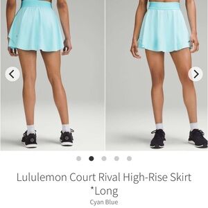 Lululemon Court Rival High-Rise Skirt *Long
Cyan Blue 2023 Style #: W8AH4T Sz 2